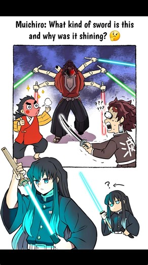 Muichiro: What kind of sword is this and why was it shining? 🤔