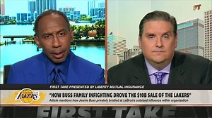 "He returned them to relevancy, because for several years they were not." Stephen A. Smith shares his thoughts on Jeanie Buss' comments about LeBron James 🏀 | ESPN First Take