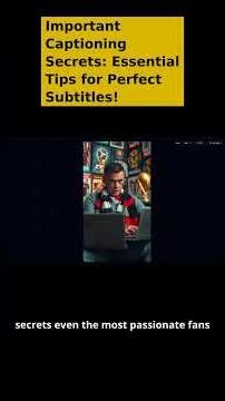 Essential Tips for Perfect Subtitles Captioning Secrets Revealed #Subtitles #VideoTalk
