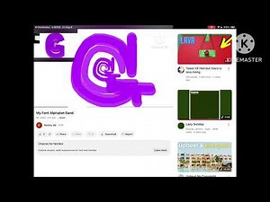 My Font Speed Run Alphabet Band