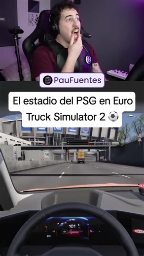 El estadio del PSG en Euro Truck Simulator 2 ⚽ #eurotrucksimulator2 #psg #paris #futbol #fyp