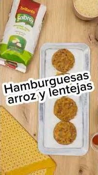 Hamburguesa de lentejas y arroz
