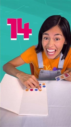 Christina counts every sticker. Can you count all 20 stickers? 😱🔢#123andres #kidsvideo #challenge