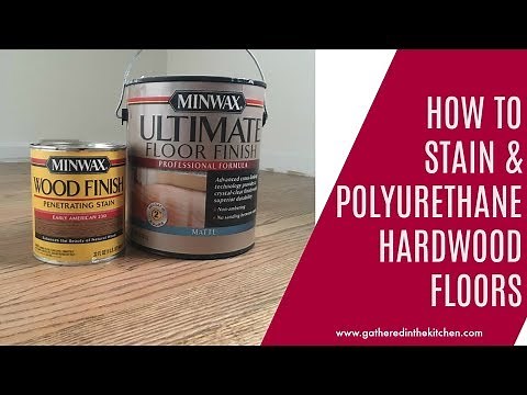 How to stain hardwood floors: How to apply water based polyurethane over oil based stain
