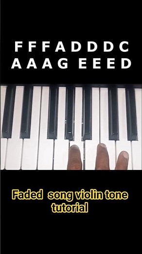 🎹 Faded by Alan Walker – Keyboard Tutorial | Violin Sound Version #piano