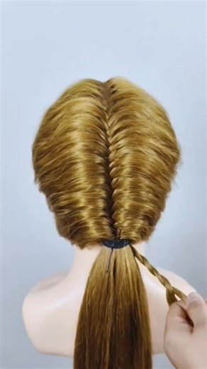 1K views · 282 reactions | Easy Fishtail Braid Ponytail #fblifestyle | Ma Esther Azarcon Longcayana | Facebook