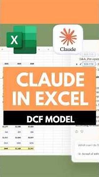 Claude in Excel - DCF Model