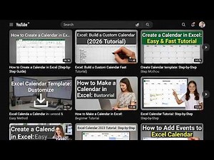 How to Create a Calendar in Excel (2026) – Dynamic Auto-Update Monthly Calendar Tutorial