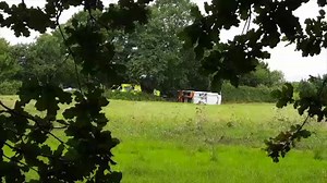 Two casualties after bin lorry crash