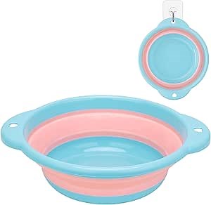 Portable Washing Basin, Collapsible Wash Basin Foldable Dish Tub, Foldable Multi-Function Basin for Home Kitchen Washing Dishes, Fruits, Light Foldable Washing Basin for Camping, travel, Hiking