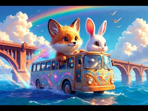 Magic Bus Ride Song | Colorful Furry Kids Cartoon Adventure 🚍🌈 | City & Village Adventure”