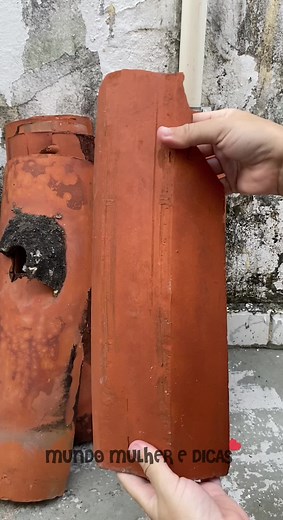 Transformando telha quebrada em algo incrível. #arte #artesanato #facavocemesmo