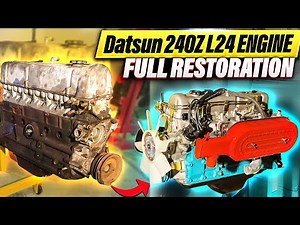 Datsun 240Z L24 Engine Full Rebuild - Start to Finish Restoration of a 50 Year Old Engine