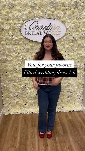 Which fitted silhouette makes your heart skip a beat? 💫 From modern minimalism to couture glam, each gown is a masterpiece. Cast your vote: 1️⃣–6️⃣ — we can’t wait to see your pick. 🤍 #weddingdress #weddinginspiration #bridetobe 2026 Bride | 2027 Bride | NC Bride | NC Wedding | Raleigh Bride | Raleigh Wedding | Say Yes to the Dress | Bridal Gown | Wedding Dress Inspiration | Wedding Dresses | Bridal Boutique | Wedding Dress Shopping | Designer Wedding Gowns | Carolina Bridal World