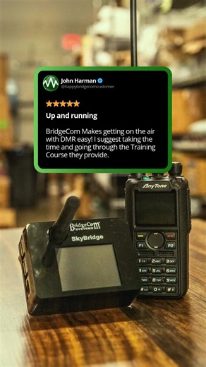 To say that Bridgecom delivers is a true understatement. #Bridgecom #hamradio #dmr #bridgecom #dmrradio #testimonial