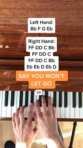 James Arthur - Say You Won't Let Go Piano Tutorial
