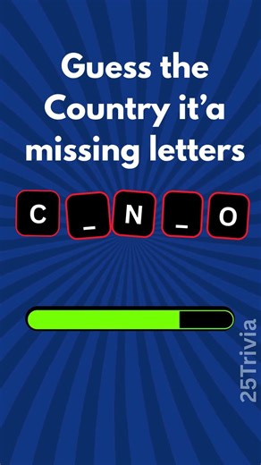 GUESS THE COUNTRY BY IT'S MISSING LETTERS! (Most people FAIL)