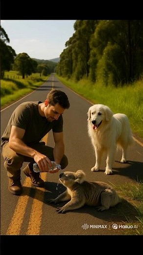 Dog SAVES Thirsty Koala From Drought