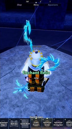 Azure of lagoon be like: #roblox #fisch