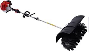 Futchoy Gasoline Powered Sweeper 52CC 1000ML Hand Held Broom Cleaning Tools 1700W 2.3HP Artificial Grass Power Brush Lawn Sweeper