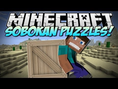 Minecraft | SOKOBAN PUZZLES! (Play and win rewards!) | Mod Showcase [1.5.2]