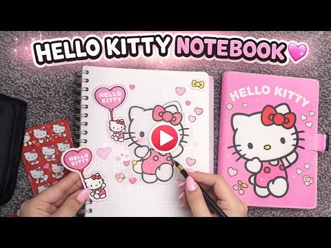 My Hello Kitty Notebook Aesthetic – Sketching with Colours & Stickers #HelloKittyUK #UKBloggers