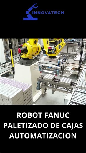 ✅Proceso Automatizado Paletizado Robot Fanuc #automatizacion #automation 🦾