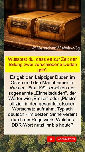 Als der Duden geteilt war 📖