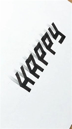 👩‍💻3D Writing | 3D Letter | How to draw 3d Letters #art #drawing #3d #shorts #trending