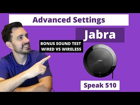 Advanced Settings Jabra Speak 510 & Bonus Wired vs Wireless Sound Test!