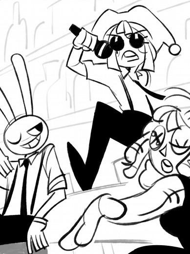 Animatic Sketching Process: From Boredom to Completion