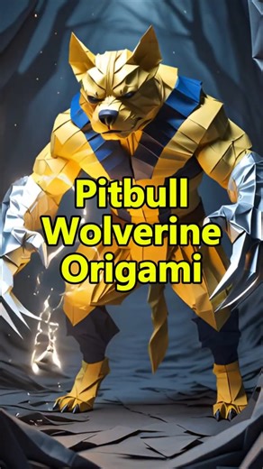 "Origami Dog Pitbull Transformations | Thanos, Wolverine, Punisher, Ghostface & Chucky"