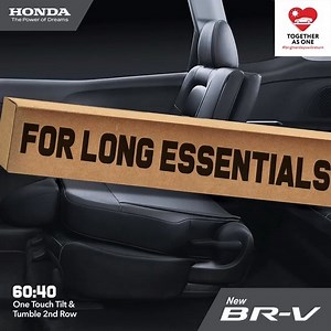 219K views · 111 reactions | Spend less time figuring out space arrangements once your shopping is done. The BR-V’s multiple seat configuration easily accommodates, whatever the item size or shape. All your items ready to load, and ready to go – with a quick flip, fold, or tumble. Check out the BR-V now at https://www.honda.com.my/model/brv | Honda Malaysia | Facebook