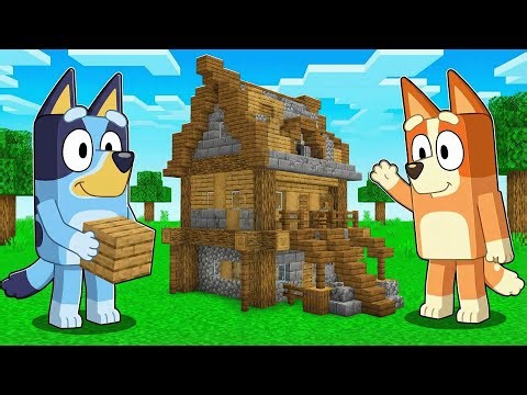 Bluey Build The OLD House in Minecraft