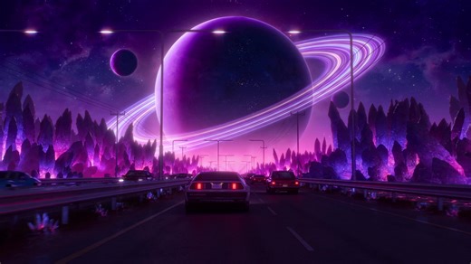 Cosmic Drive Live Wallpaper