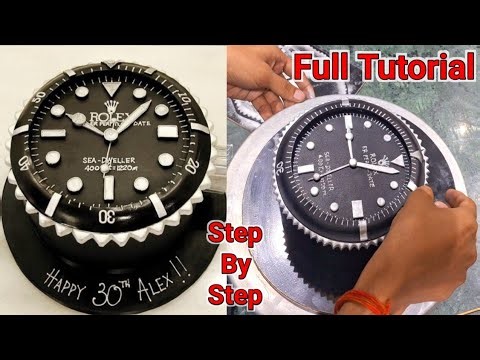 Luxurious Rolex Watch Birthday Cake | 3D Rolex Watch Shape Cake Design | Rolex Watch Cake