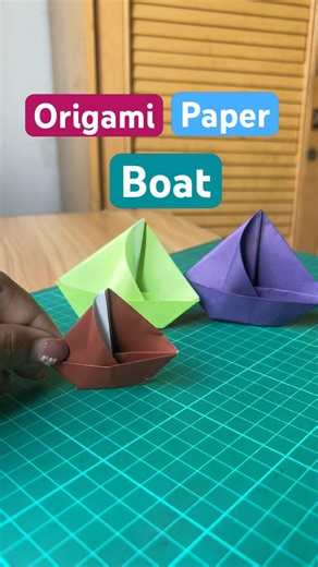 Paper Boat Tutorial #shortsvideo #paperboat #origamiboat #origamitutorial #diycraft #easyorigami