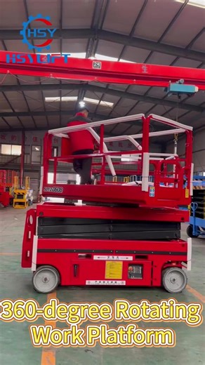 360-degree Rotating Work Platform Model: SJYZ0608 Lifting Height: 6m Working Height: 8m Load Capacity: 320kg Do you need other customization?#scissorlift #aeriallift #heavyequipment #machinery #equipment #ScissorLift #lifting #liftplatform #cargolift #elevator