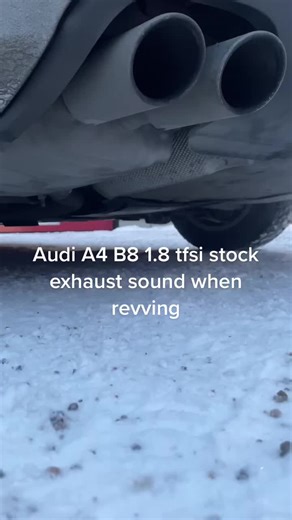 Audi A4 B8 1.8 TFSI Stock Exhaust Sound