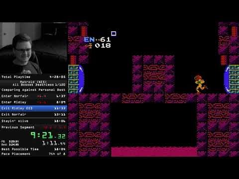 Metroid All Bosses Deathless in 17:59 (Former WR)