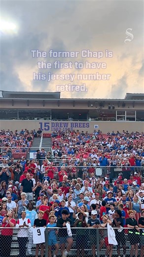 Legendary quarterback Drew Brees returned to Westlake High School on Friday night for the Chaparrals homecoming game against Lake Travis. Brees is the first player to have his number, No. 15, retired by the Chaps. During his time at Westlake, Brees led the Chaparrals to the 1996 State Championship Title before going on to play at Purdue and win a Super Bowl with the New Orleans Saints. | Austin American-Statesman