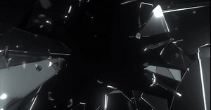 Dark Glass Shards Explosion Logo Reveal