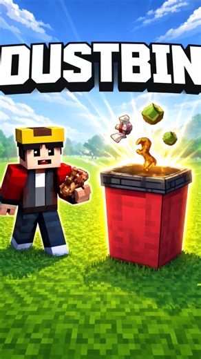 Minecraft Dustbin Build 🗑️ | Simple & Easy Build in Minecraft #minecraft #minecraftshorts