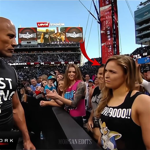The Rock and Ronda Rousey Teach Stephanie a Lesson ☠️ #therock #wwe #shorts