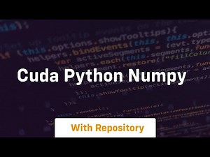 cuda python numpy