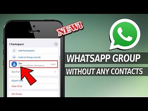 How to Make Whatsapp Group Without Adding Contacts on iPhone?