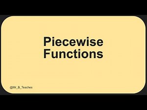 Understanding Piecewise Functions: Graphing and Evaluating