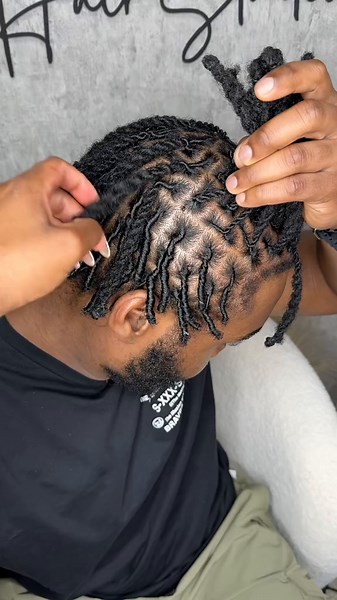 Full Head Starter Locs Transformation | High Top Dreadlocks