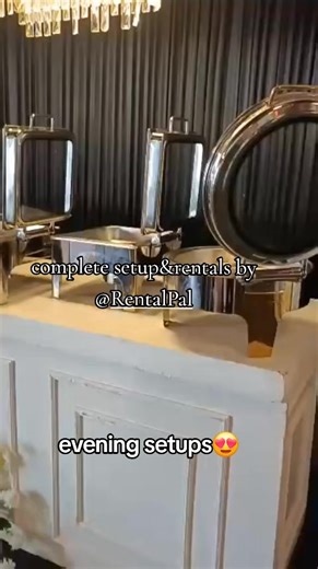 complete catering rentals and setups by @Rental Pal. #cateringsetup #buffetsetup