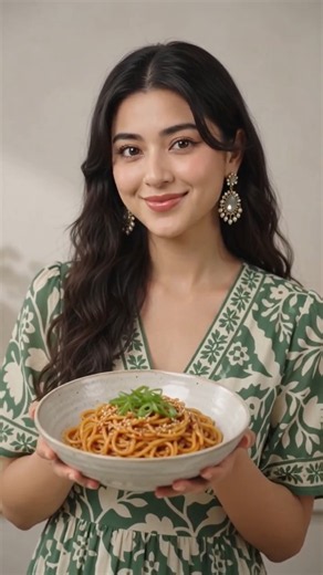 10-Minute Garlic Chili Oil Noodles 🌶️🍜 | Spicy, Garlicky & Addictive! #viral#mildchili